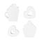 Glitzhome® Valentine's Wooden Cup Cakes & Heart Table Décor Set